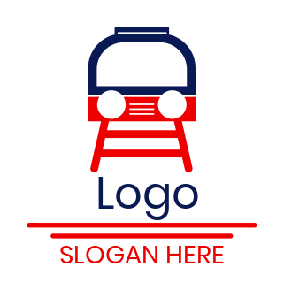 transport logo minimal metro train headlights
