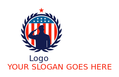 security logo military in American badge