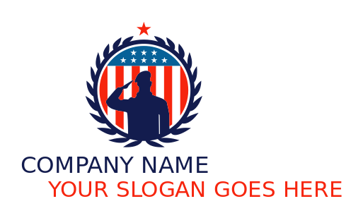 security logo military in American badge