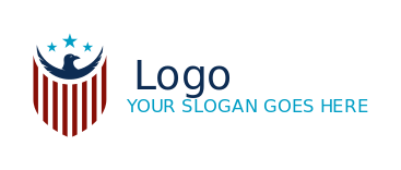security logo military stripes eagle and star