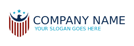 security logo military stripes eagle and star