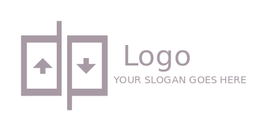 engineering logo minimal lift arrows up down