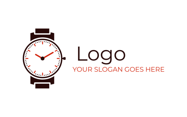 apparel logo minimal line art watch