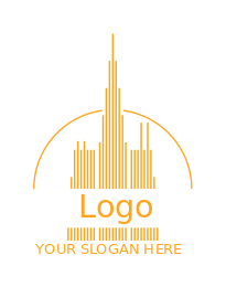 design a real estate logo minimalist building