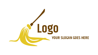 make a cleaning logo mop on the floor