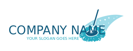 cleaning logo icon mop with stars in PNG JPEG
