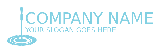 cleaning logo online mop stick making circles