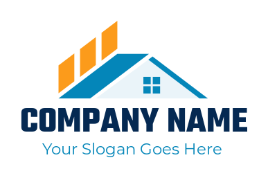 investment logo mortgage home with bar graph