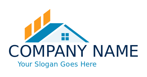 investment logo mortgage home with bar graph