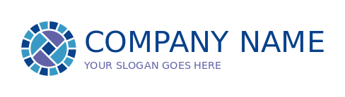 brickslayer logo mosaic bricks in circle