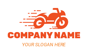 transportation logo fast moving motor bike