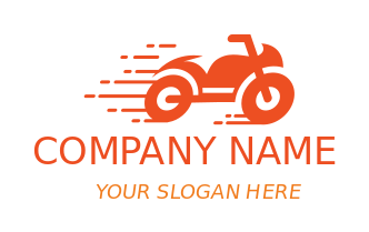 transportation logo fast moving motor bike