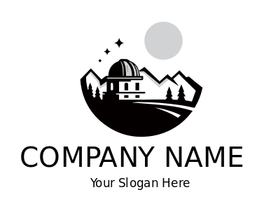 mountain landscape with sun and Griffith Observatory 