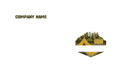 campsite logo lake tent RV van mountains