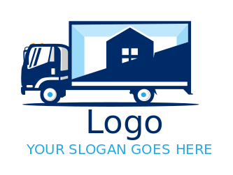 Mover truck with house idea