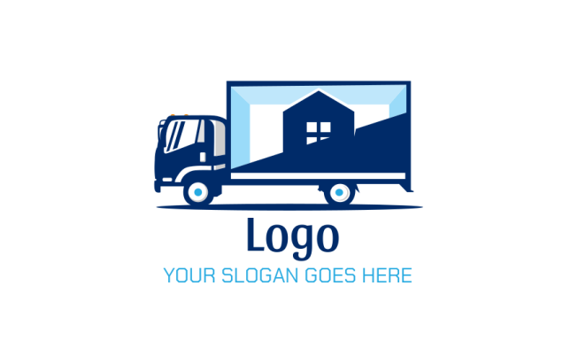 Mover truck with house logo idea