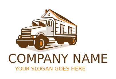 moving company logo movers truck carrying house