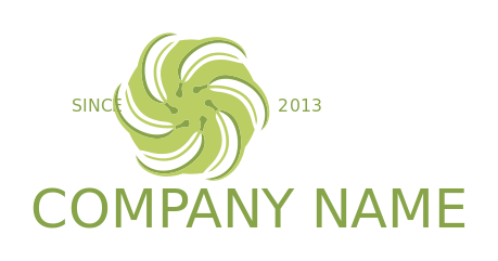 food logo online bananas forming flower