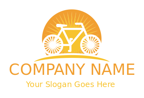 transportation logo negative space bike