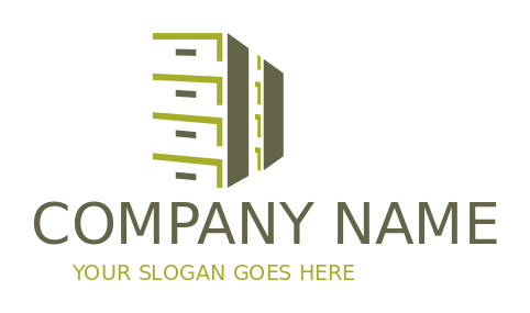 construction logo negative space cabinet rack