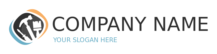 construction logo negative space tools