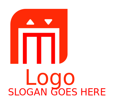 engineering logo space lift up down arrows