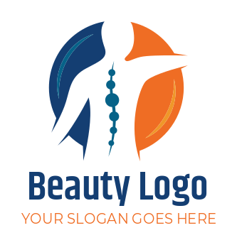medical logo image man with spine in circle