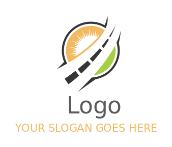 logistics logo driveway crossing sunny circle