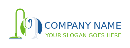 cleaning logo negative space vacuum cleaner