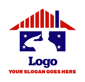 community logo negative space veteran in house