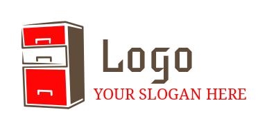 storage logo office cabinet with three drawers