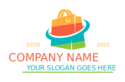 retail store logo shopping bag with swoosh