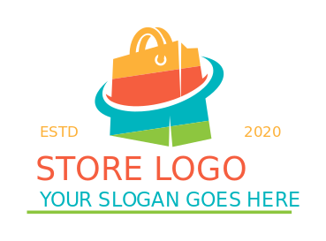 retail store logo shopping bag with swoosh