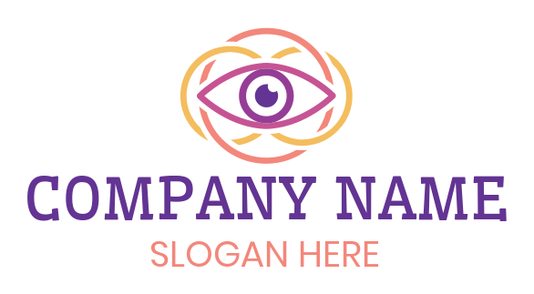 optometry logo eye in interlocking circles