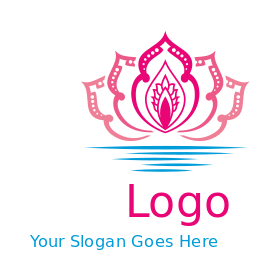 ornamental lotus flower 