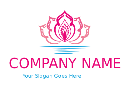 ornamental lotus flower 