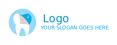 orthodontics logo tooth in circle with stars