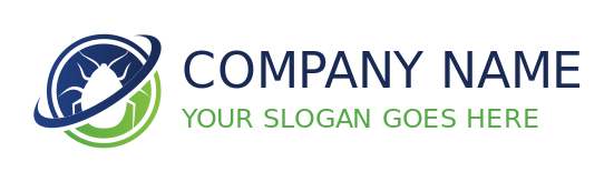 Pest control shop logo online bug in circle in PNG