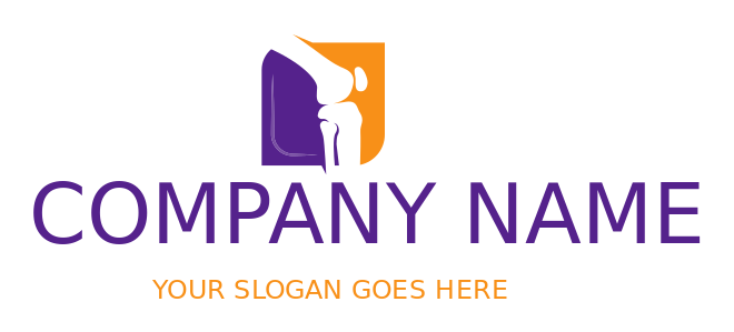 physical therapy logo icon joint bones