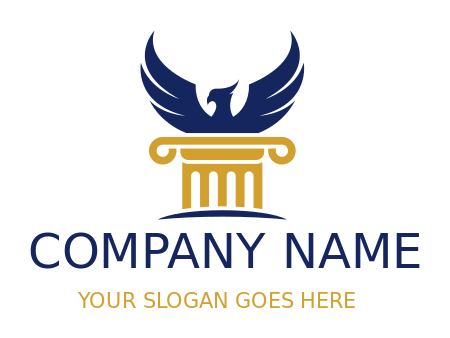 pet logo maker pillars merged with phoenix