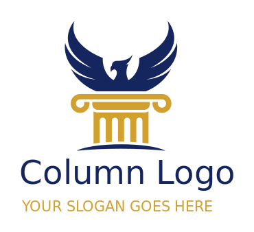 pet logo maker pillars merged with phoenix