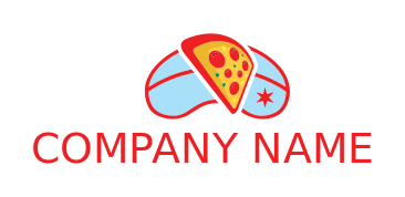 pizza slice on Chicago city Cloud Gate 