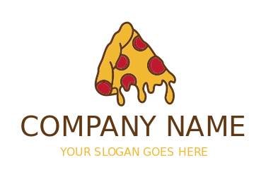 pizza parlor logo pepperoni cheese oozing