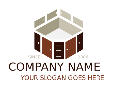 construction logo polygon cabinets