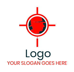 security logo investigator in target symbol 