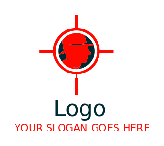 security logo investigator in target symbol 