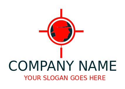 security logo investigator in target symbol 