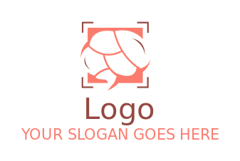 create psychologist logo maker brain in square