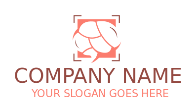 create psychologist logo maker brain in square