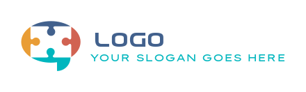 create a consulting logo puzzle message - logodesign.net
